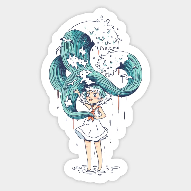 Daughter of the Sea Sticker by Freeminds